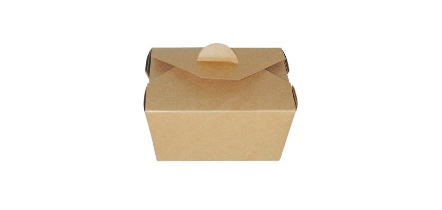 Caja kraft para almuerzo PE 130 x 107  Alt.  67mm 750ml - Paquete 450 unidades