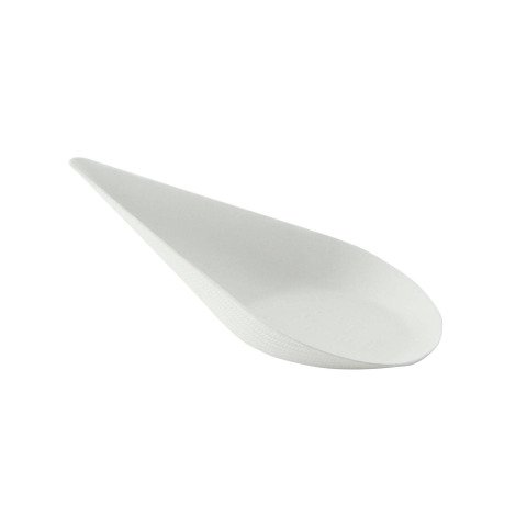 Mini plato de degustación de pulpa con forma de gota "BioNchic" 105x52mm Alt. 30mm - Paquete de 300 unidades