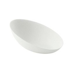 Mini plato oval pulpa Bio&Chic 100 x 30 mm - Paquete de 300 unidades