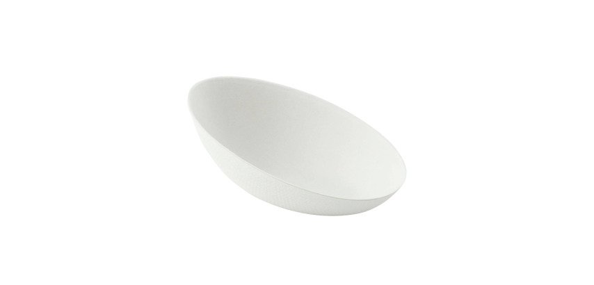 Mini plato oval pulpa Bio&Chic 100 x 30 mm - Paquete de 300 unidades