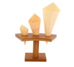 Cono de madera 47ml diámetro 70 mm  180 mm x120 mm - Paquete de 250 unidades