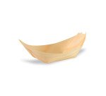 Mini bandeja de madera en forma de barca 65 x 50 x 20 mm - Paquete de 500 unidades