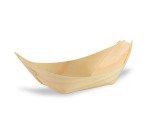 Mini bandeja de madera en forma de barca 70 x 45 x 15 mm - Paquete de 500 unidades