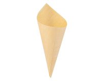 Cono de madera 47ml diámetro 70 mm  180 mm x120 mm - Paquete de 250 unidades