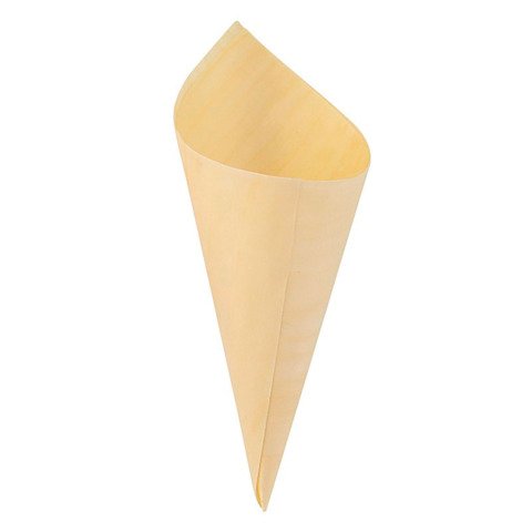 Cono de madera 47ml diámetro 70 mm 180 mm x120 mm - Paquete de 250 unidades