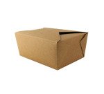 Caja kraft para almuerzo PE 225 x 166 mm Alt. 92mm 3000ml - Paquete 160 unidades