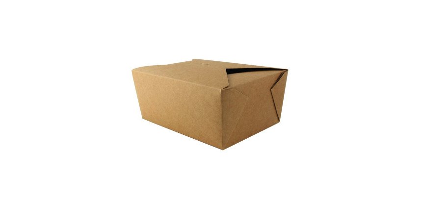 Caja kraft para almuerzo PE 225 x 166 mm Alt. 92mm 3000ml - Paquete 160 unidades