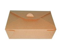 Caja kraft para almuerzo PE 216 x 160 mm Alt. 65mm 2000ml - Paquete 200 unidades