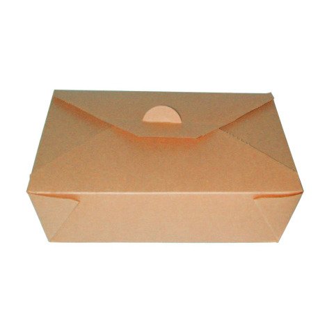 Caja kraft para almuerzo PE 216 x 160 mm Alt. 65mm 2000ml - Paquete 200 unidades