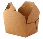 Caja kraft para almuerzo PE 217 x 160 mm Alt. 50mm 1450ml - Paquete 200 unidades