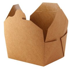 Caja kraft para almuerzo PE 217 x 160 mm Alt. 50mm 1450ml - Paquete 200 unidades