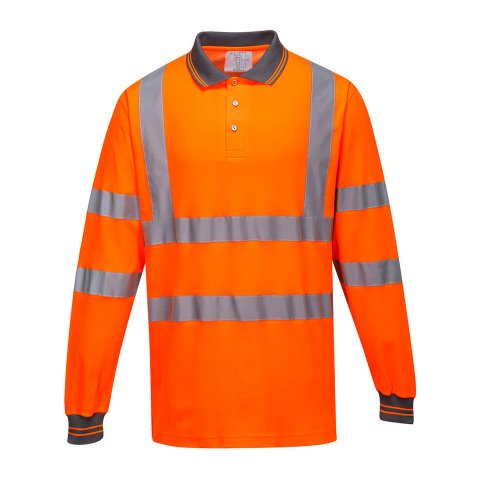 Polo maniche lunghe Cotton Comfort Hi-Vis Portwest S271