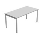 Scrivania operativa con gamba metallica a ponte Team Work p 80 x h 74,5 cm