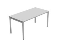Scrivania operativa con gamba metallica a ponte Team Work p 80 x h 74,5 cm