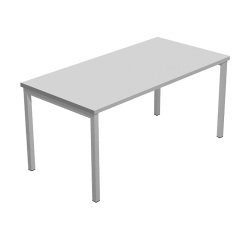 Scrivania operativa con gamba metallica a ponte Team Work p 80 x h 74,5 cm