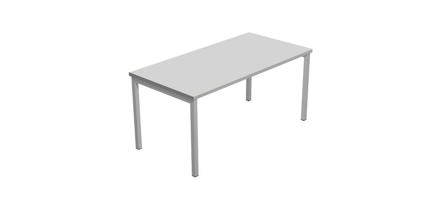 Scrivania operativa con gamba metallica a ponte Team Work p 80 x h 74,5 cm