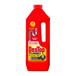 Rohrreiniger Destop Turbo Gel Bleichmittel - Flasche 1 L