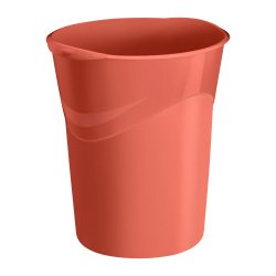 Corbeille à papier plastique Terra Nova by CEP 14 L terracotta