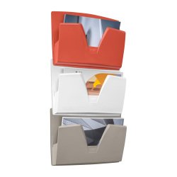 Set von 3 Briefsortierern CEP Terrakotta gemischte Farben