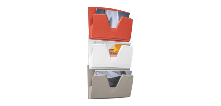 Set of 3 mail sorters CEP Terracotta assorted colors