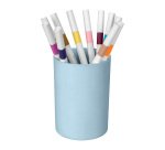 Pot à crayons plastique First by Cep bleu clair