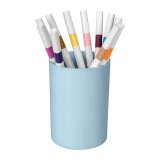 Pot à crayons plastique First by Cep bleu clair