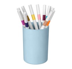 Pot à crayons plastique First by Cep bleu clair