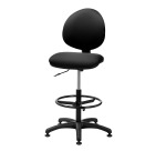 Chaise Saturn tissu noir - standard - dossier haut