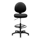 Chaise Saturn tissu noir - standard - dossier haut