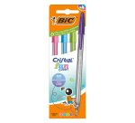 Bolígrafo Bic Cristal Fashion Punta 1,6 mm - Paquete de 4