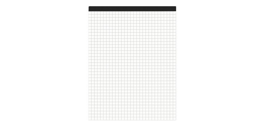 Bloc-notes sans page de couverture, A5, 50 feuilles