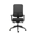 Chaise de bureau Ofys maille avec accoudoirs 3D noir