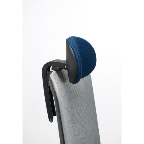 Reposacabezas azul para la silla SITIZEN con respaldo de malla.