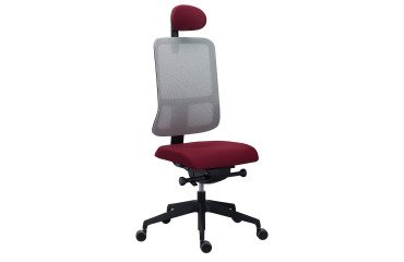 Bureaustoel Sitizen met mesh bekleding en hoofdsteun