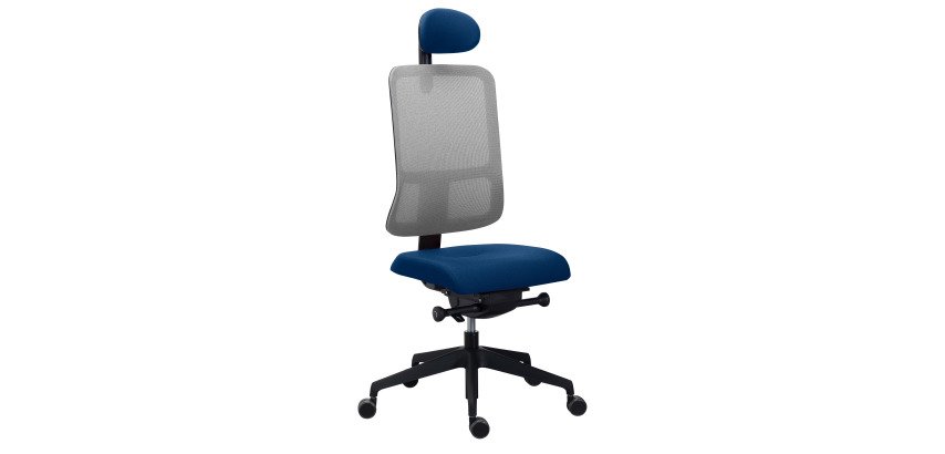 Silla de oficina Sitizen de malla con reposacabezas