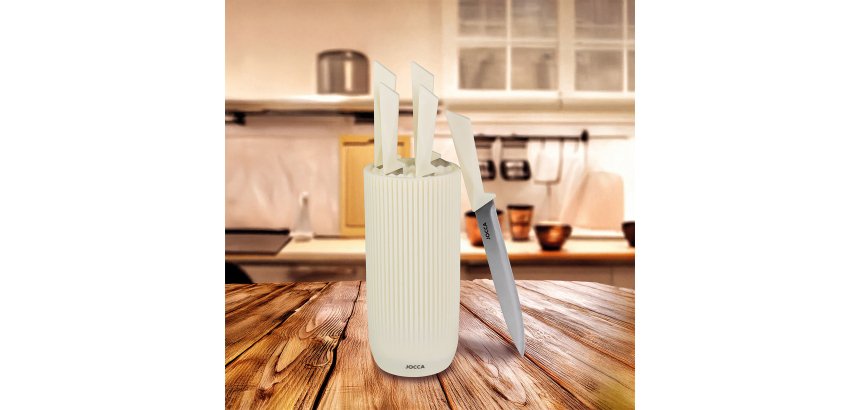 Set 5 cuchillos tacoma Beige