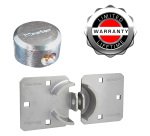 Pack haute sécurité moraillon et cadenas rond à clé - 73 mm