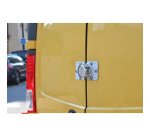 Pack haute sécurité moraillon et cadenas rond à clé - 73 mm