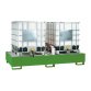 Vasca di stoccaggio per 2 cisterne, Carvel VAS200, 2680 x 1250 x 1250 mm