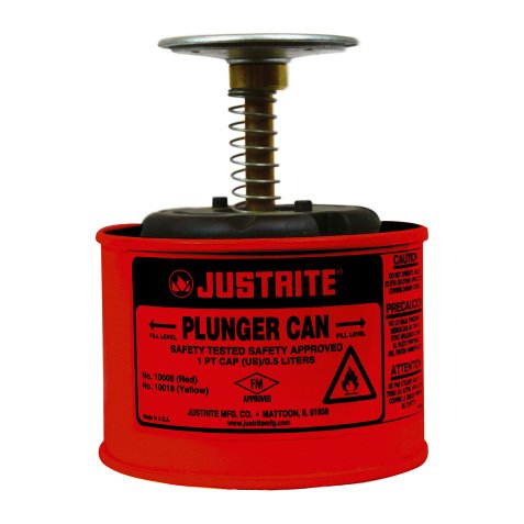Contenitore a stantuffo in acciaio CAS10118, 1 litro