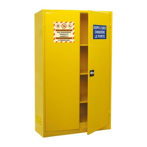 Armadio liquidi infiammabili monoblocco, Carvel ARM005I, 1000 x 460 x 1850 mm