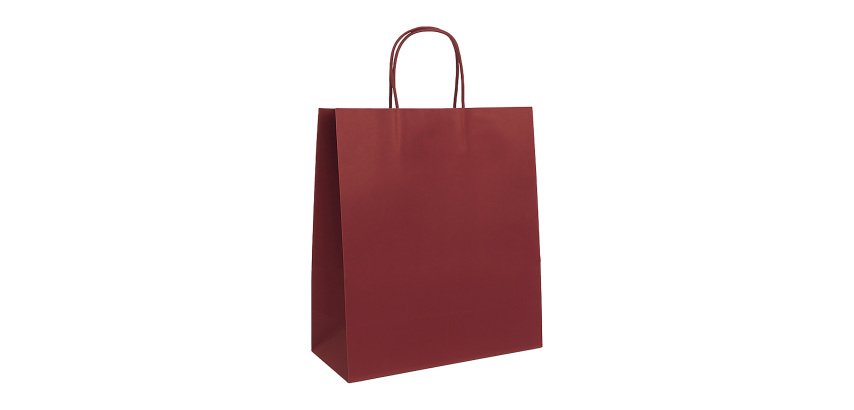 Sacs boutique kraft poignées torsadées 40 x 35 x 14 cm - 50 sacs