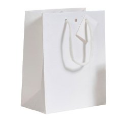 Sac boutique Luxe Natural poignées cordelières H 33 x L 25 x P 13 cm - Paquet de 10 sacs