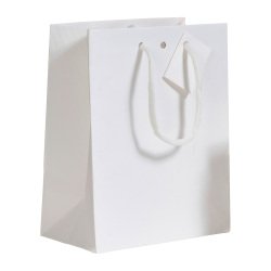 Sac boutique Luxe Natural poignées cordelières H 33 x L 25 x P 13 cm - Paquet de 10 sacs