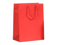 Sac boutique Luxe Natural poignées cordelières H 33 x L 25 x P 13 cm - Paquet de 10 sacs