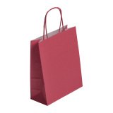 Sac magasin kraft poignées torsadées 22 x 18 x 8 cm - Paquet de 50