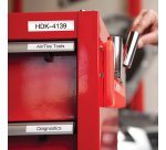 Ruban vinyle Dymo Rhino 9 mm 18443 blanc écriture noire