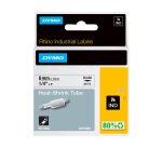 Ruban thermorétractables Dymo Rhino 6 mm 18051 blanc écriture noire