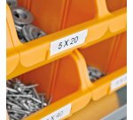 Ruban vinyle Dymo Rhino 9 mm 18443 blanc écriture noire