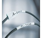 Ruban thermorétractables Dymo Rhino 6 mm 18051 blanc écriture noire